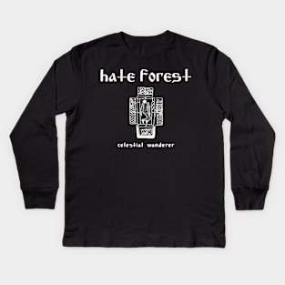 Hate Forest Celestial Wanderer | Black Metal Kids Long Sleeve T-Shirt